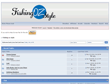 Tablet Screenshot of fishingozstyle.com.au
